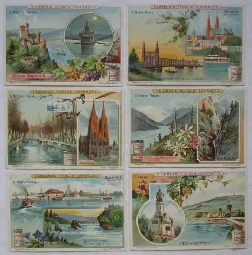 Liebigbilder Serie 542 "Der Rhein" komplett 1902 (5/103257)