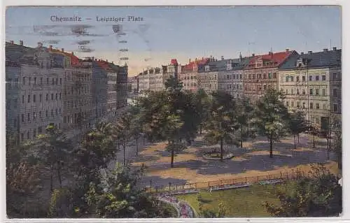 21401 AK Chemnitz - Leipziger Platz, Parkpartie 1925