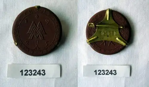seltenes Porzellan Medaille Leipziger Frühjahrsmesse 1925 (123243)