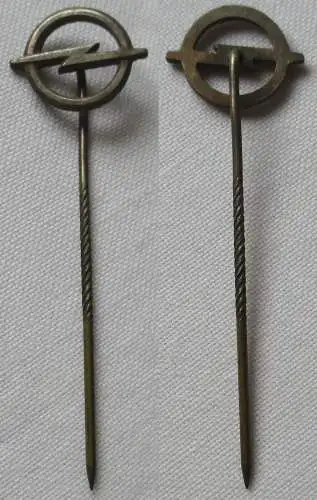 alte Anstecknadel Logo Fahrzeughersteller Opel um 1960 (136320)