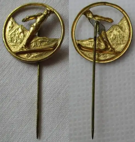 alte Anstecknadel Skispringen um 1940 (112068)