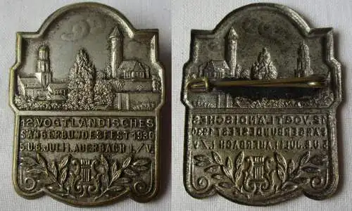 Abzeichen 12.Vogtländisches Sängerbundfest Auerbach i.V. 1930 (124148)