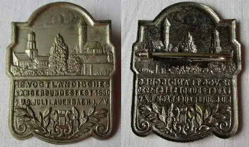 Abzeichen 12.Vogtländisches Sängerbundfest Auerbach i.V. 1930 (141737)