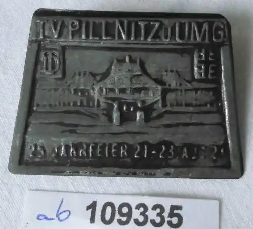 seltenes Abzeichen 25 Jahrfeier TV Pillnitz und Umgebung 1921 (109335)