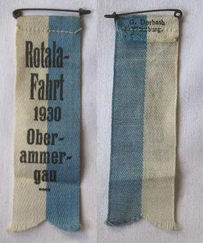 antikes Fahnen Abzeichen Rotala - Fahrt 1930 Oberammergau (124237)