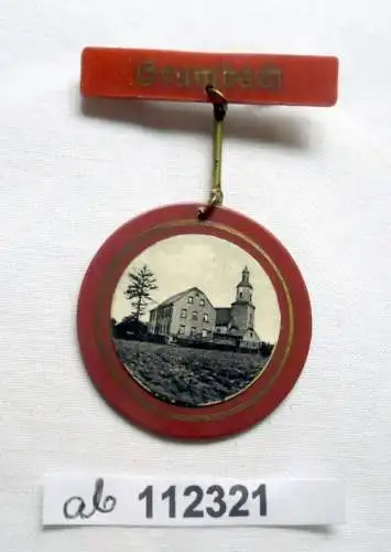 seltenes Kunststoff Abzeichen Grumbach 100 Jahre Schule 1839-1939 (112321)