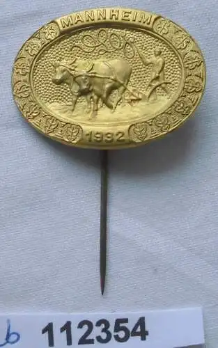 altes Blech Abzeichen Bauerntag Mannheim 1932 (112354)