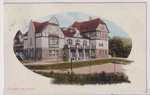 905151 Passepartout Ak Pössneck Kinderheim 1917