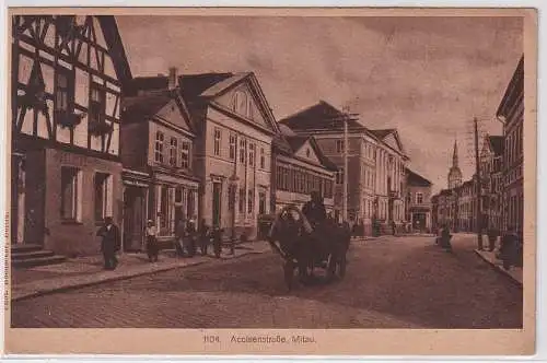 98680 Feldpost Ak Mitau - Accisenstraße 1917