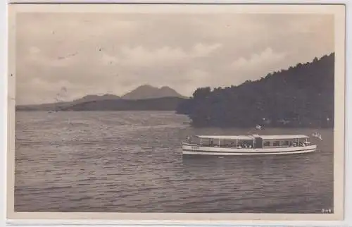 39407 Ak Sommerfrische Hirschberg-Thammühl - Motorboot am See 1925
