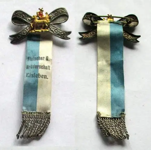 Stoffabzeichen Fleischer Gilde Brüderschaft Eisleben (132836)