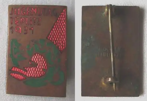 Abzeichen Jugendtag Teplitz 1931 sozialistische Jugend Österreichs SJ (108105)