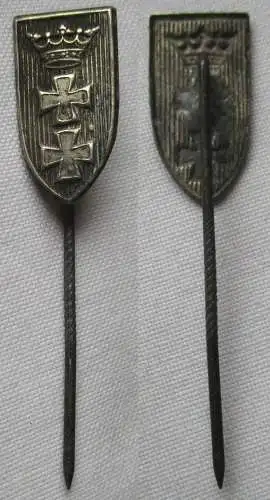 seltenes altes Abzeichen Anstecknadel Stadtwappen Danzig Gdańsk (155383)