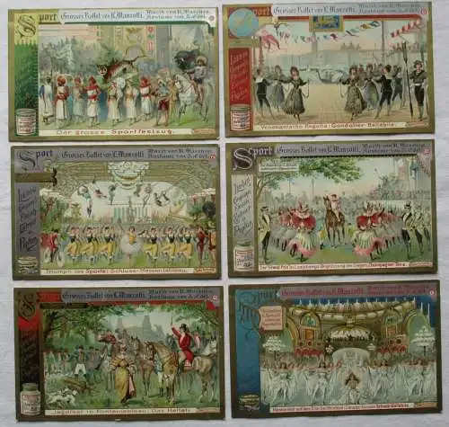 Liebigbilder Serie Nr. 413 Sport, Grosses Ballett von Manzotti 1898 (6/163581)