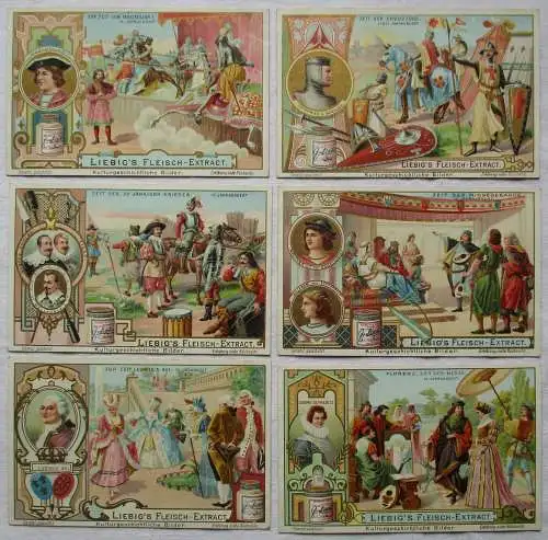 Liebigbilder Serie Nr. 537 Kulturgeschichtliche Bilder Jahrgang 1902 (6/137591)
