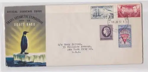 906611 Official Souvenir Cover Trans Antarctic Expedition Scott Base 1956-1958