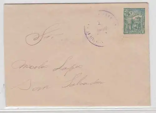 97465 seltener Ganzsachen Brief El Salvador 1899