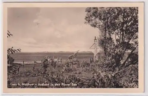 70178 AK Lenz bei Malchow - Ausfahrt in den Plauer See 1957
