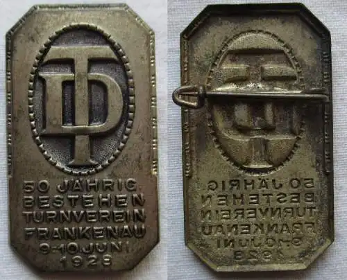 Abzeichen 50jährig. Bestehen Turnverein Frankenau 9.-10. Juni 1928 (126991)