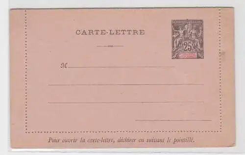39064 seltener Ganzsachen Kartenbrief Neu Caledonien New Caledonie um 1900