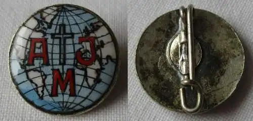 altes emailliertes Abzeichen AJM internationale kirchliche Organisation (154063)
