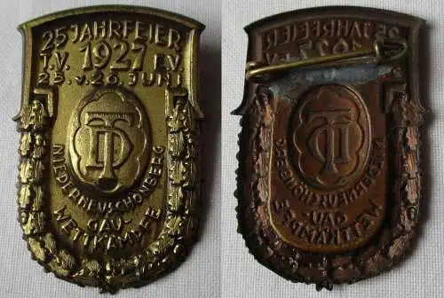 Abzeichen 25 Jahrfeier Turnverein Niederneuschönberg Gau-Wettkämpfe 1927 /149147