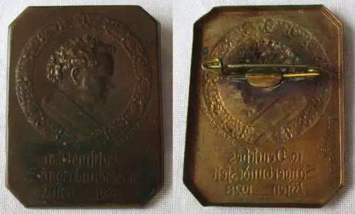 Abzeichen 10. Deutsches Sängerbundesfest Wien 1928 J.Tautenhayn (152857)