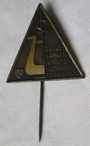 seltenes Abzeichen 9.Deutsches Sänger Bundesfest Hannover 1924 (116925)