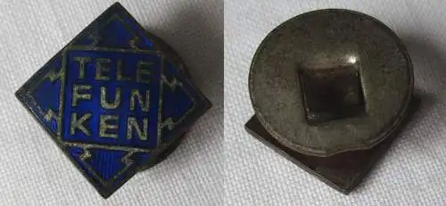 emailliertes Abzeichen Telefunken Berlin Firmenabzeichen um 1930 (119403)