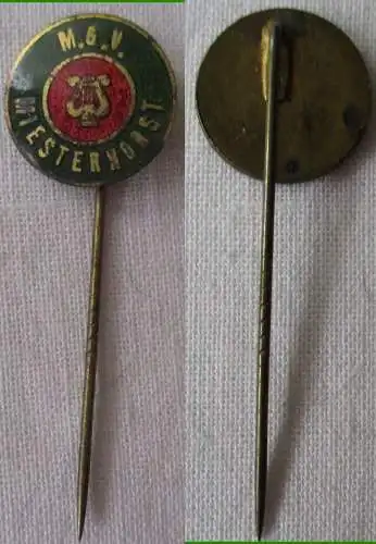 seltene Anstecknadel MGV Männer Gesangverein Miesterhorst um 1930 (118035)