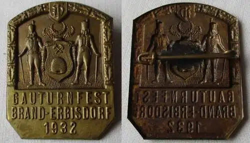 Abzeichen Gauturnfest Brand-Erbisdorf 1932 Deutsche Turnerschaft DT (147584)