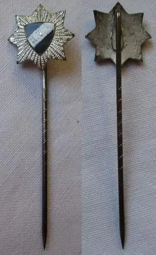 alte emaillierte Anstecknadel Stern unter Wappen K.V.G. um 1930 (126019)