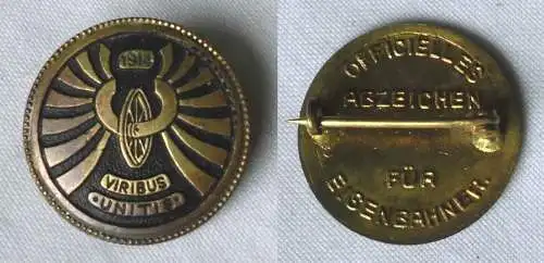 seltenes Offizielles Abzeichen für Eisenbahner 1914 Viribus Unitis (118945)