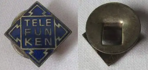 emailliertes Abzeichen Telefunken Berlin Firmenabzeichen um 1930 (119836)