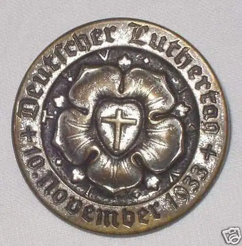 alte Abzeichen Deutscher Luthertag 10. November 1933
