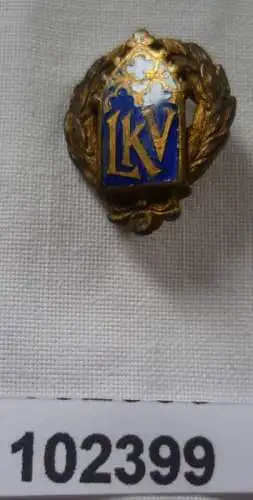 emailliertes kirchliches Abzeichen LKV um 1930
