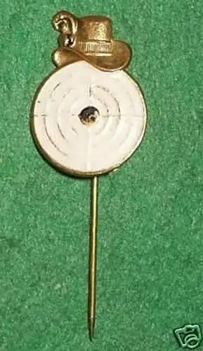 altes Schützen Abzeichen aus Blech mit Zielscheibe 1930