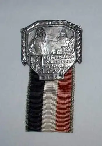 rares Abzeichen 18. Dt. Reichsfeuerwehrtag Leipzig 1913