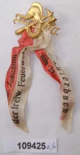 seltenes Blech Abzeichen freiwillige Feuerwehr Lauterbach 1934 (109425)