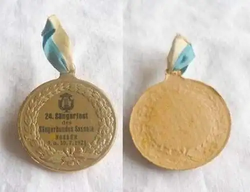 Abzeichen 24. Sängerfest des Sängerbund Saxonia Nossen 1921
