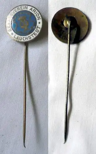 emaillierte Anstecknadel Gesangverein Arion Lauchstedt um 1925
