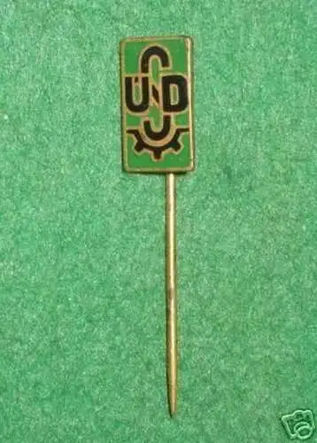 Abzeichen/ Nadel USD und Zahnrad