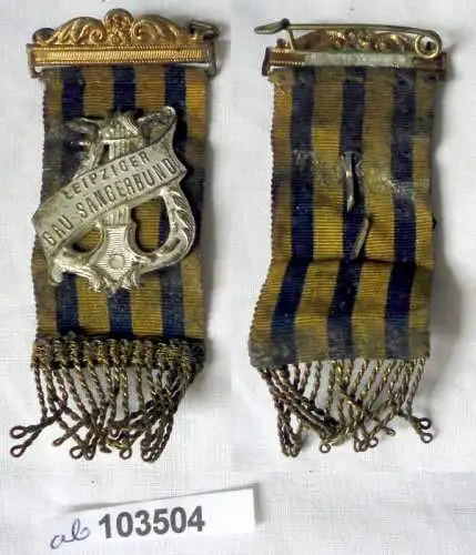 altes Abzeichen Leipziger Gau Sängerbund um 1920