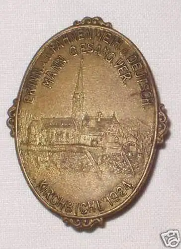 seltenes Abzeichen Männer Gesangverein Kirchbichl 1924