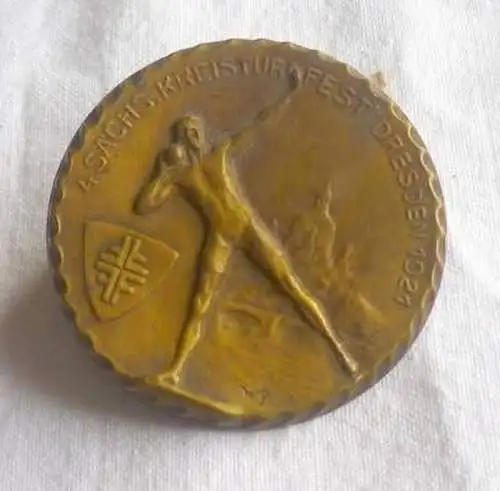 Abzeichen 4. Sächsisches Kreisturnfest Dresden 1921
