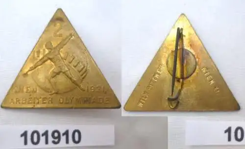 seltenes Abzeichen 2. Arbeiter Olympiade Wien 1931
