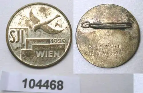 altes Abzeichen SJI Wien 1929 Sozialistische Jugend Internationale
