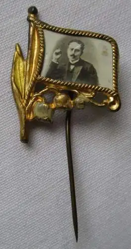 KPD - SPD patriotisches Sympathie Abzeichen Karl Liebknecht ca. 1910 (119845)