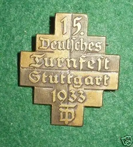 Sport Abzeichen 15. Deutsches Turnfest Stuttgart 1933