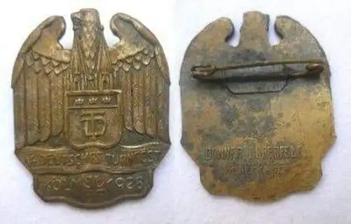 massives Abzeichen 14. deutsches Turnfest Köln 1928